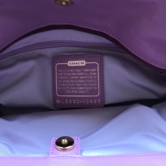 VTG Gorgeous Pink Leather Authentic Coach shoulder bag - Picture 4 of 13